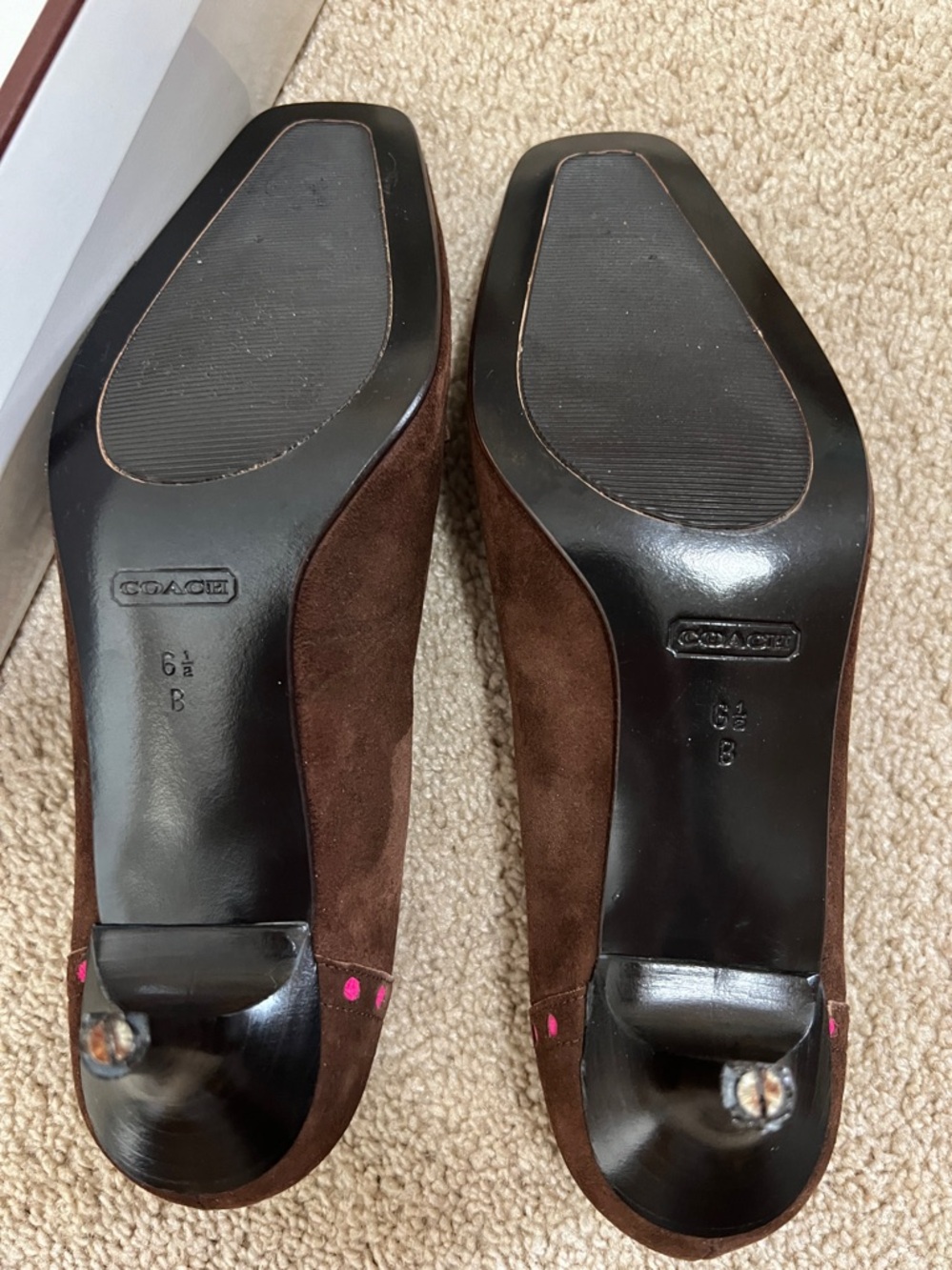 Coach Jude Kenia w Fushia Suede 6.5. Made in Italy - Picture 9 of 11